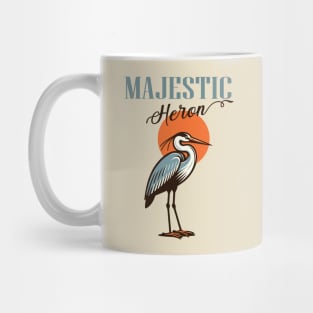 Heron bird Mug